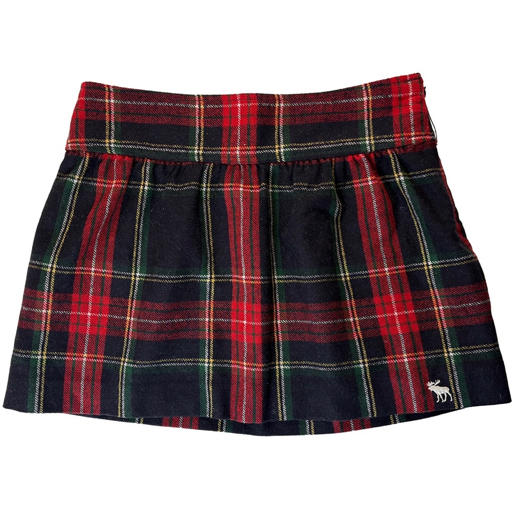 Abercrombie & Fitch Wool Blend Plaid Mini Skirt | Preppy Tartan